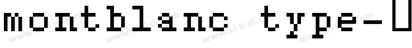 montblanc type字体转换